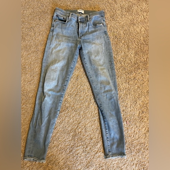 Agolde Blue Step Jeans size 28 Frayed Distressed - Picture 1 of 8